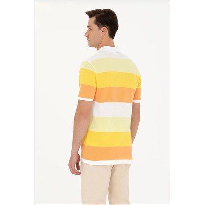 Erkek Turuncu Polo Yaka Tişört