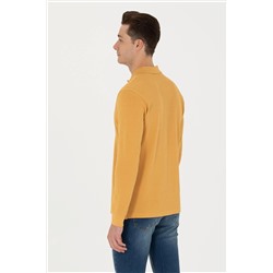 Erkek Hardal Basic Sweatshirt