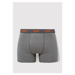 Mavi 3lü Gri Basic Boxer 0911407-23854