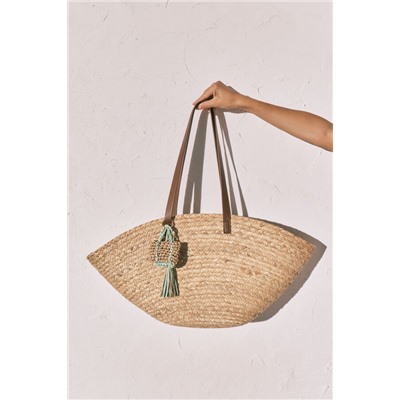 Bolso capazo rafia natural