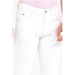 Erkek Beyaz Jean Pantolon