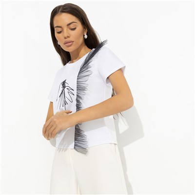 Футболка с объемным декором, Завоюй меня