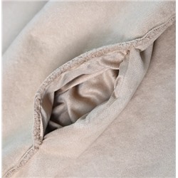 Женское свободное повседневное замшевое пальто на флисовой подкладке