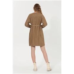 Kadın Kahverengi Jean Elbise