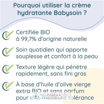 Babysoin Crème Hydratante - Corps & Visage 200ml