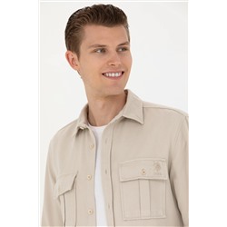 Erkek Taş Uzun Kollu Gömlek