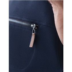 Брюки из тонкого футера с карманом на молнии