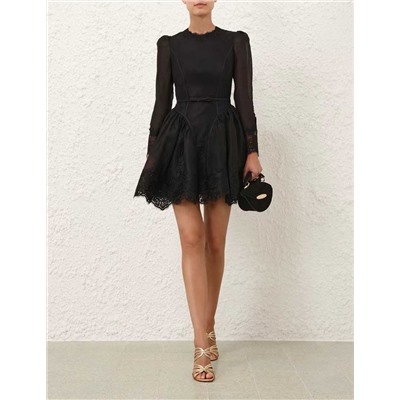 Короткое платье с ажуром   ZIMMERMAN*N