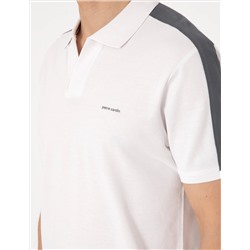 Koyu Gri Kol Detaylı Slim Fit Polo Yaka Tişört
