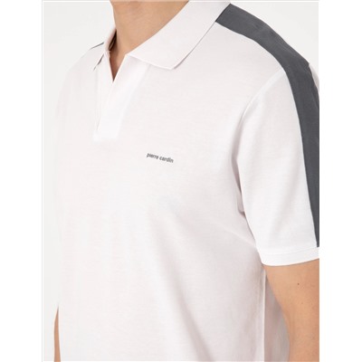 Koyu Gri Kol Detaylı Slim Fit Polo Yaka Tişört