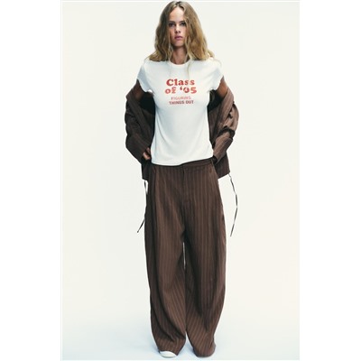 RUSTIC T-SHIRT WITH SLOGAN