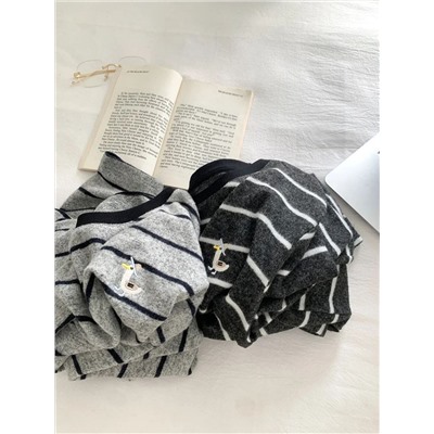 Уютный свободный лонг в полоску   Экспорт