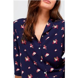 Темно- синяя рубашка пралу