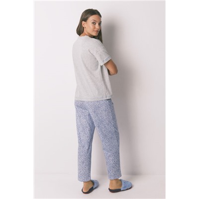 Pijama capri algodón Mickey gris