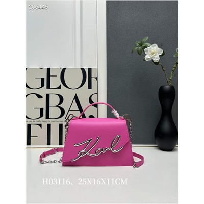 Ms. Karl Lagerfeld, оригинальная воловья кожа | Подходящая фурнитура Модель: H03116, линейка |  Размер: 25X16X11 СМ