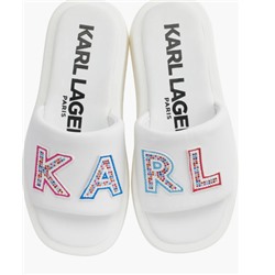 Opal Studs Platform Slide Sandal (Women) KARL LAGERFELD