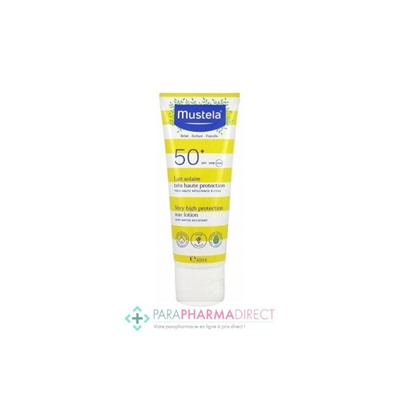 Mustela Lait Solaire Très Haute Protection Bébé-Enfant-Famille SPF50+ 40 ml