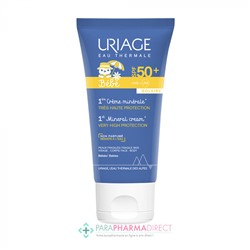 Uriage Bébé 1ère Crème Minérale Solaire SPF50+ Visage & Corps 50 ml