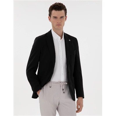 Siyah Slim Fit Ceket