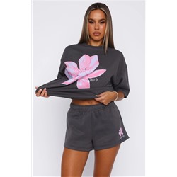 Pick You A Flower Lounge Shorts Volcanic