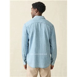 Мужская рубашка под джинс, экспорт  ✔️Fahert*y  Цена в оф.магазине 148$