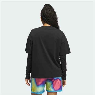 Women's basketball geothermal logo tee Adidas