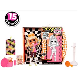 L.O.L. Surprise! O.M.G. Lights Speedster Fashion Doll with 15 Surprises, Multicolor