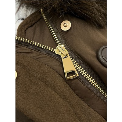 Пуховик  пух перо .мех натуральная лиса .