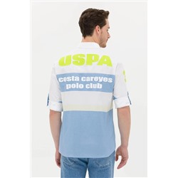 Erkek Saks Uzun Kollu Gömlek