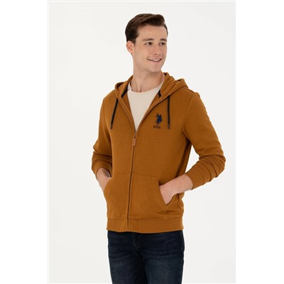 Erkek Coconut Kapüşonlu Örme Hırka