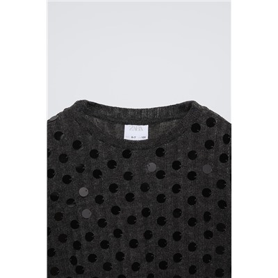 SOFT TOUCH SEQUIN T-SHIRT