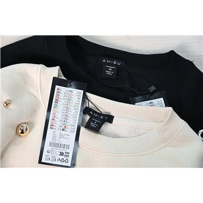 Флисовая толстовка с круглым вырезом