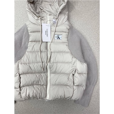 Женская куртка с вязаными рукавами (2 цвета) Кельвин Кляй*н