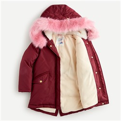 Girls' fishtail parka with eco-friendly PrimaLoft®