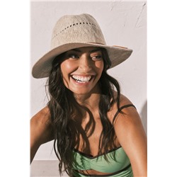 Sombrero efecto rafia beige