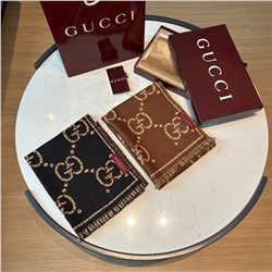 Двухсторонний шарф  Gucc*i  Унисекс модель