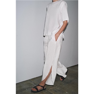 PANTALÓN LINO 100% ABERTURAS ZW COLLECTION