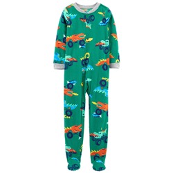 1-Piece Animals Fleece Footie PJs
