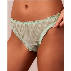 Tanga de tul con bordados