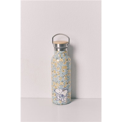 Botella acero inoxidable flores Snoopy
