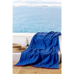 Fasseur %100 Pamuk Plaj Havlusu - Mavi - 70x150 cm