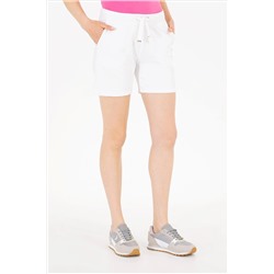 Kadın Beyaz Örme Şort