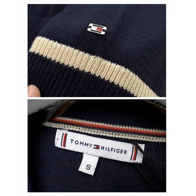 Женский тонкий пуловер с контрастной отделкой ТОММИ ХИЛФИГЕ*Р