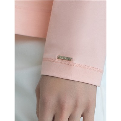 Лонгслив с принтом из премиального хлопка с эластаном