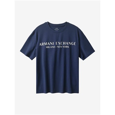 Мужская свободная футболка с печатным принтом на груди  ARMAN*I EXCHANGE ОРИГИНАЛ!
