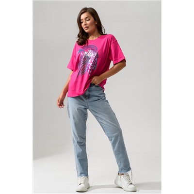 8555 Футболка оверсайз женская