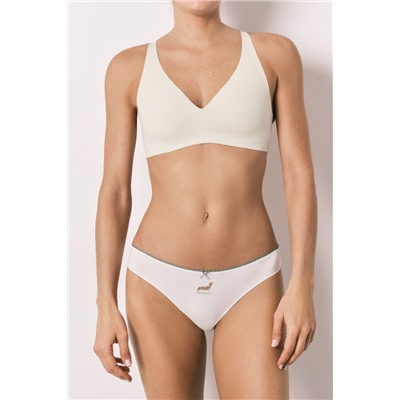 Pack 7 bragas brasileñas algodón rosa y verde