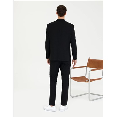 Siyah Slim Fit Takım Elbise