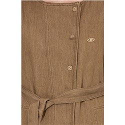 Kadın Kahverengi Jean Elbise