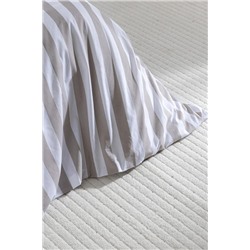 Avignon King Size %100 Pamuk Ranforce Baskılı Nevresim Takımı - Bej